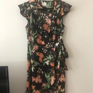 Floral wrap dress